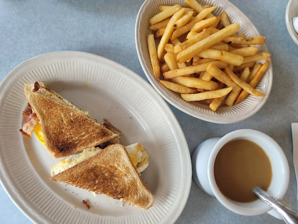 Beacon Egg and Cheese Sandwich with Fries